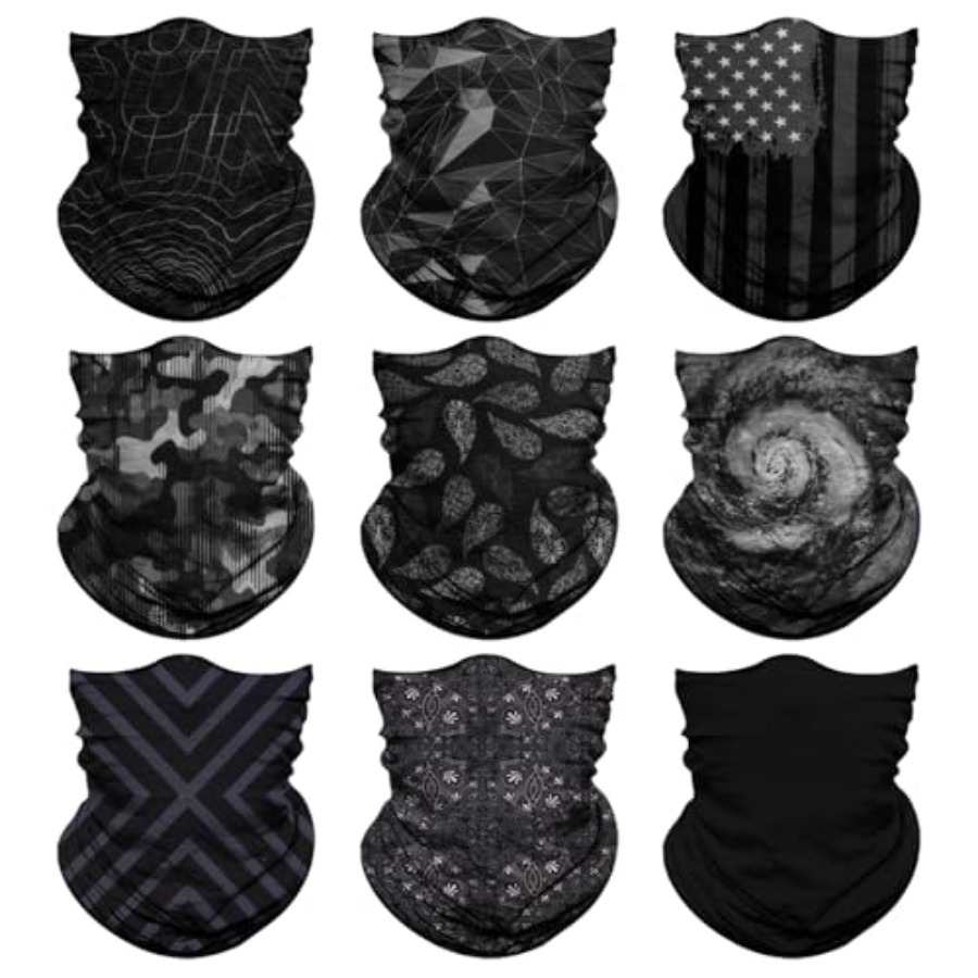 Neck Gaiter Face Cover - Neck Gaiter for Men Women Headwear
