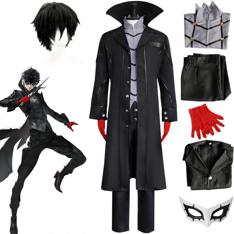 Anime Persona 5 Joker Cosplay  - Black Face Mask Pack avis et prix