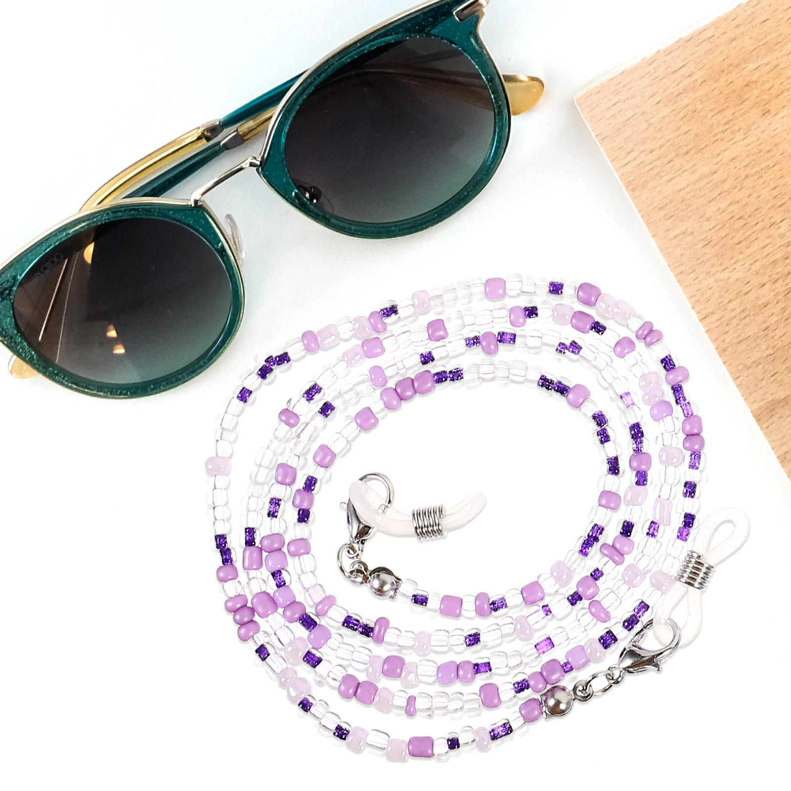 5Pcs Eyeglass Chains Beaded An - Mask Chain Holder avis et prix