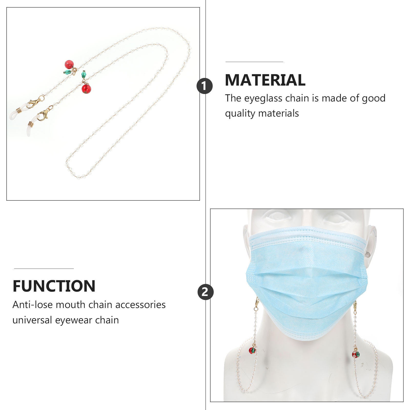 Eyeglass Chain Exquisite Craft - Mask Chain Holder avis et prix