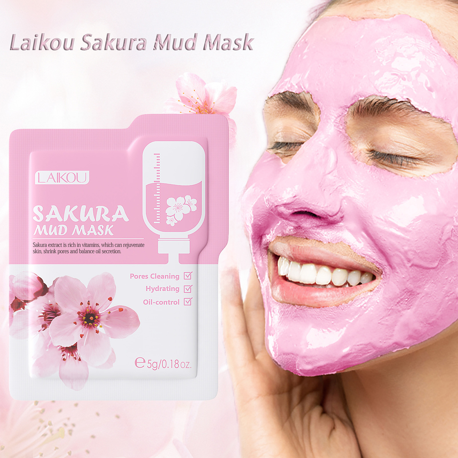 Laikou Sakura Clay Mask Trial  - Dust Mask Construction avis et prix