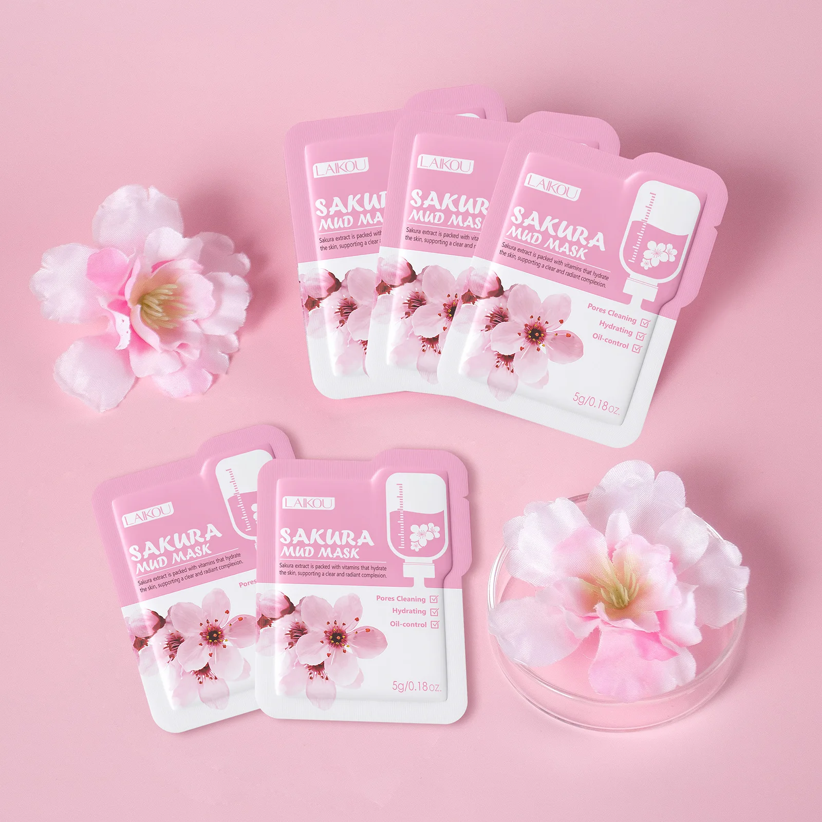 Laikou Sakura Clay Mask Trial  - Dust Mask Construction avis et prix