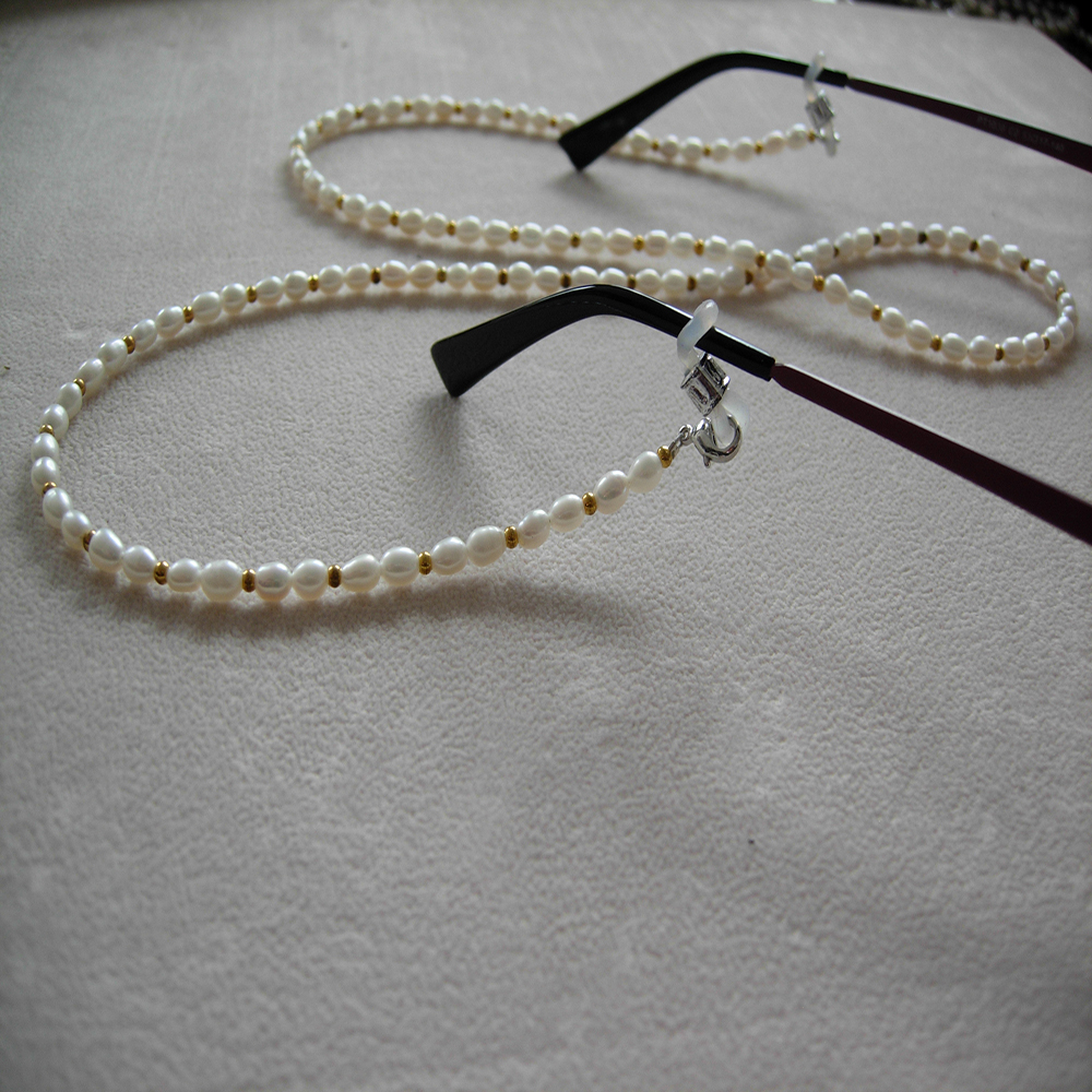 fashionable eyeglass beaded re - Mask Chain Holder avis et prix
