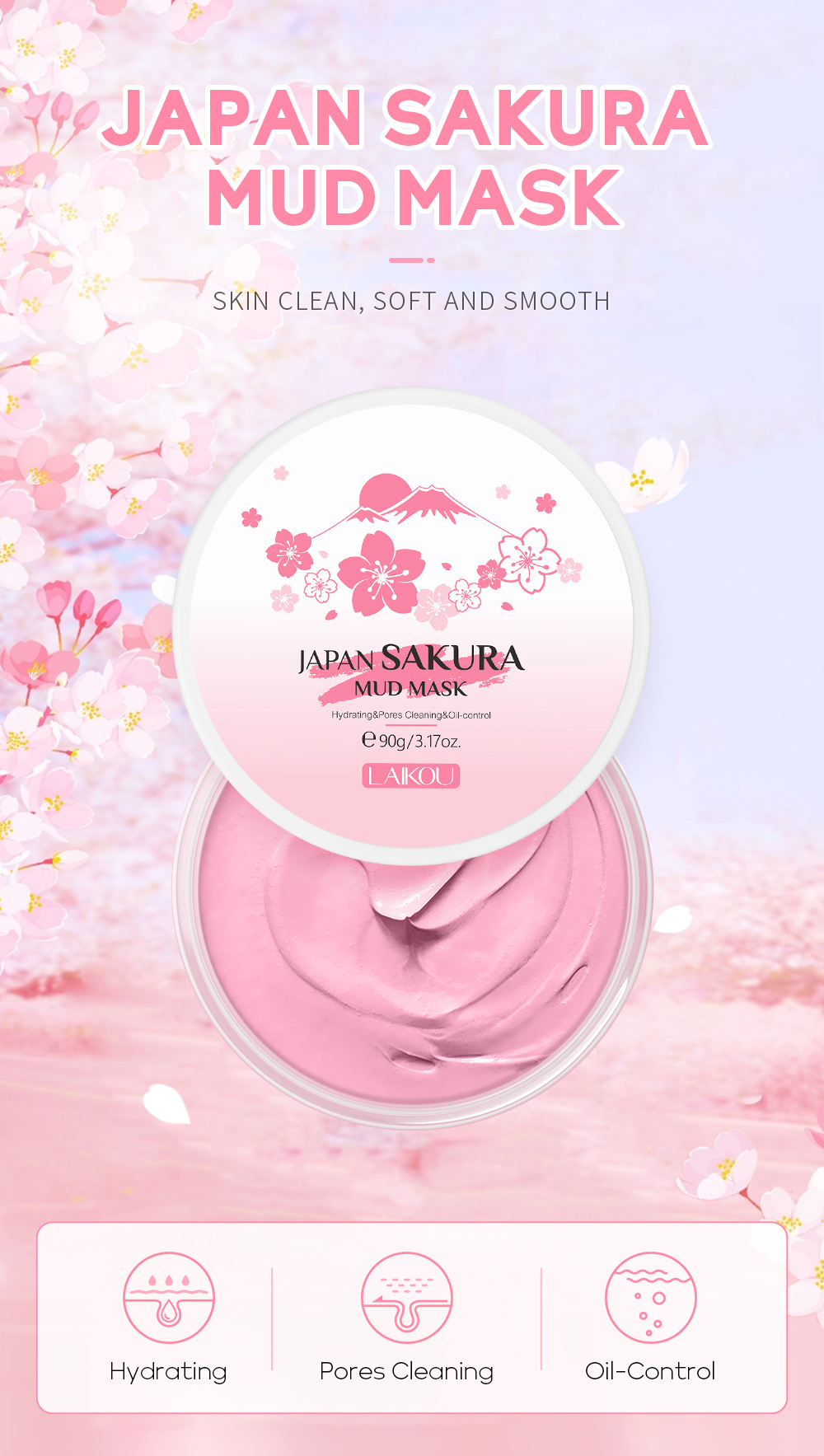 LAIKOU Sakura Clay Mask 25g/90 - Dust Mask Construction avis et prix