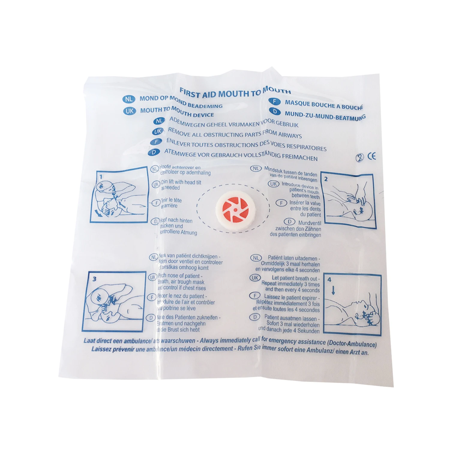 Manufacturer Mouth to Mouth Br - Disposable Mask Blue avis et prix
