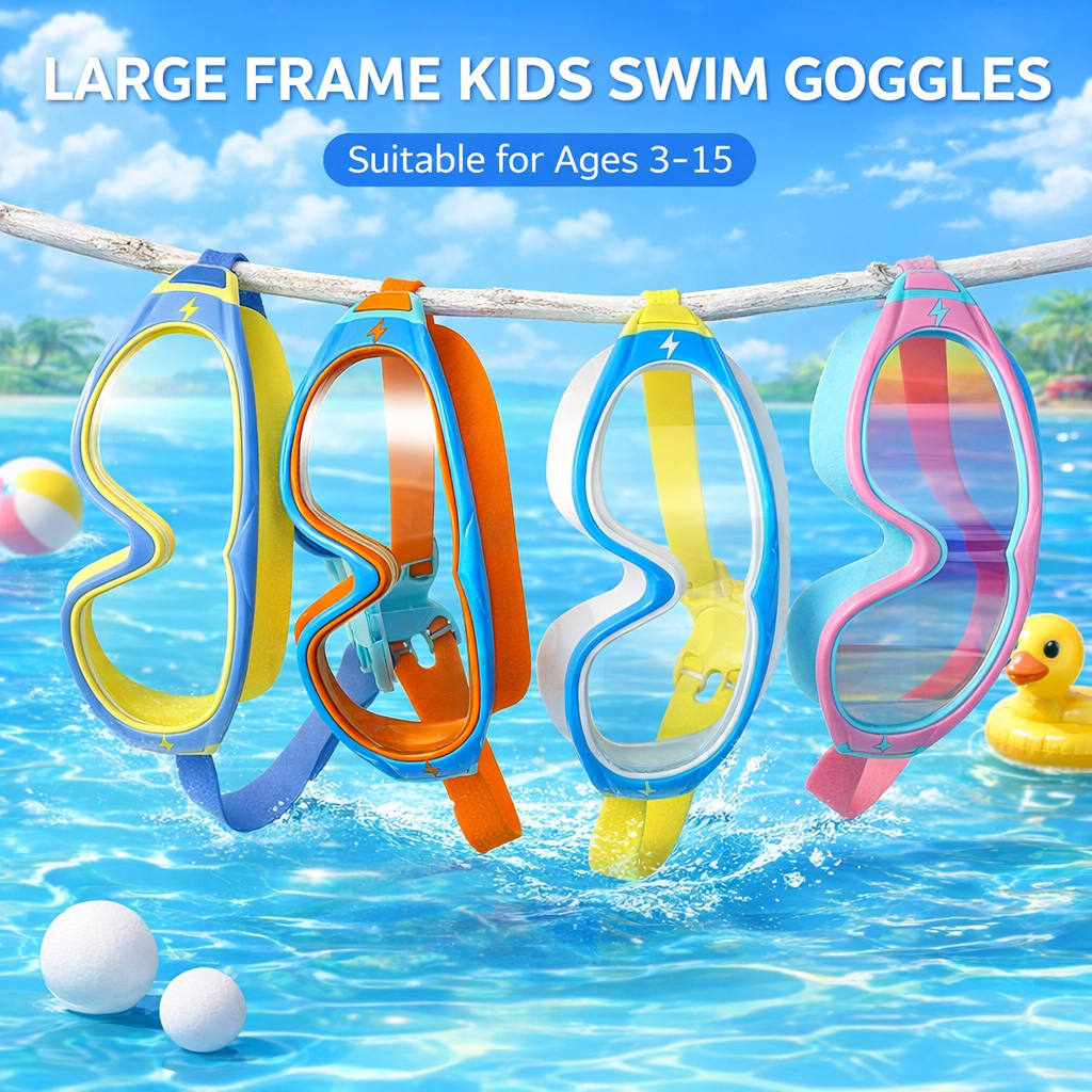 JSJM Kids Swimming Goggles Big - Silicone Mask Bracket avis et prix