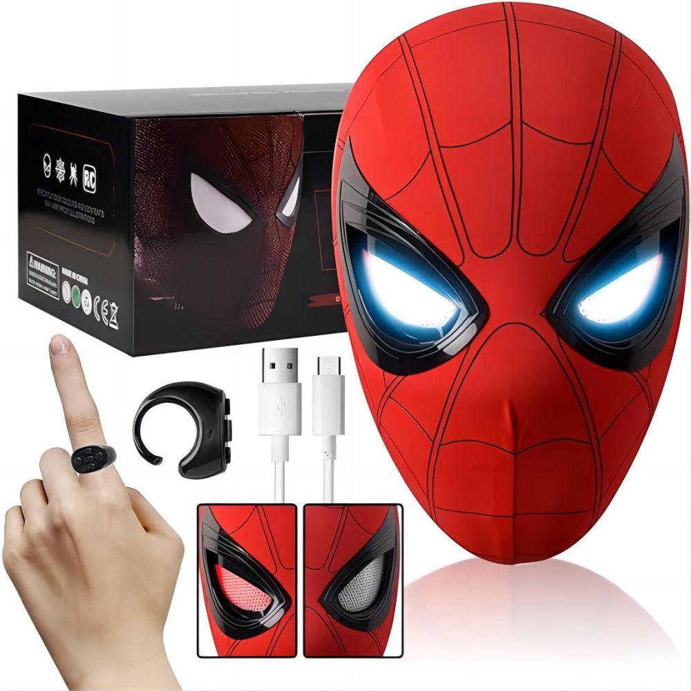 Movie Spidey Mask Eyes Glowing - Kids Face Mask avis et prix