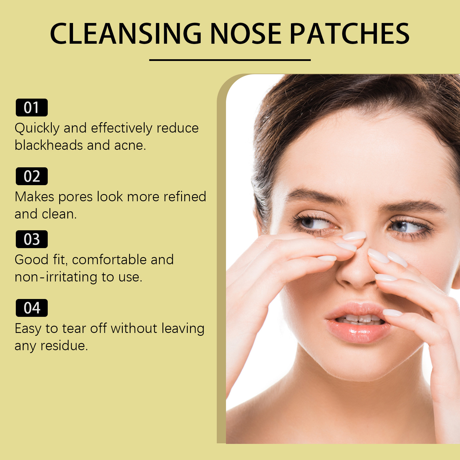 Nose Blackhead Remover Patch C - Black Face Mask Pack avis et prix