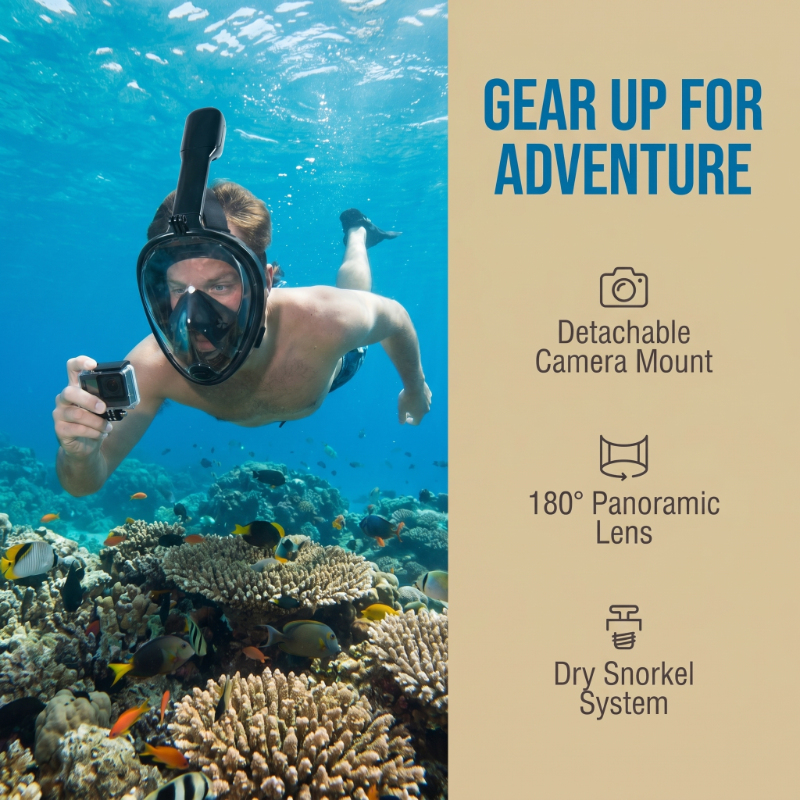 Safe Waterproof Snorkeling Div - Anti Pollution Mask avis et prix