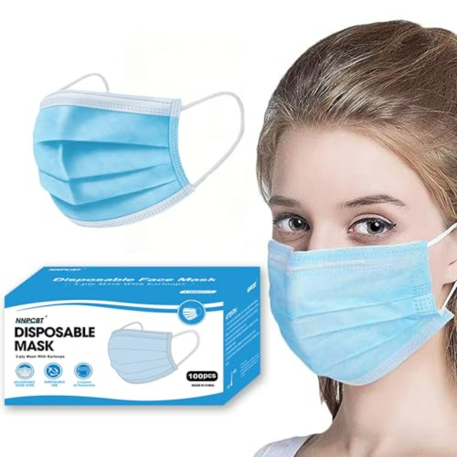 Blue Disposable Face Masks 100 - Disposable Mask Blue avis et prix
