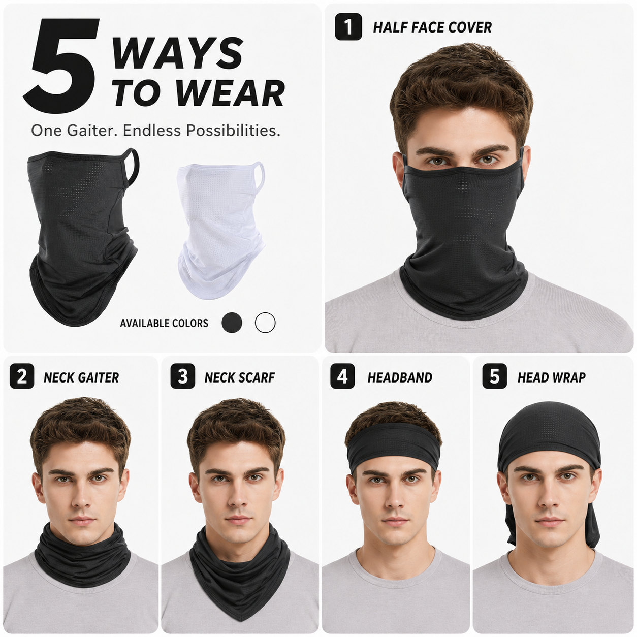 Breathable Quick-Dry Neck Gait - Respirator Half Face avis et prix