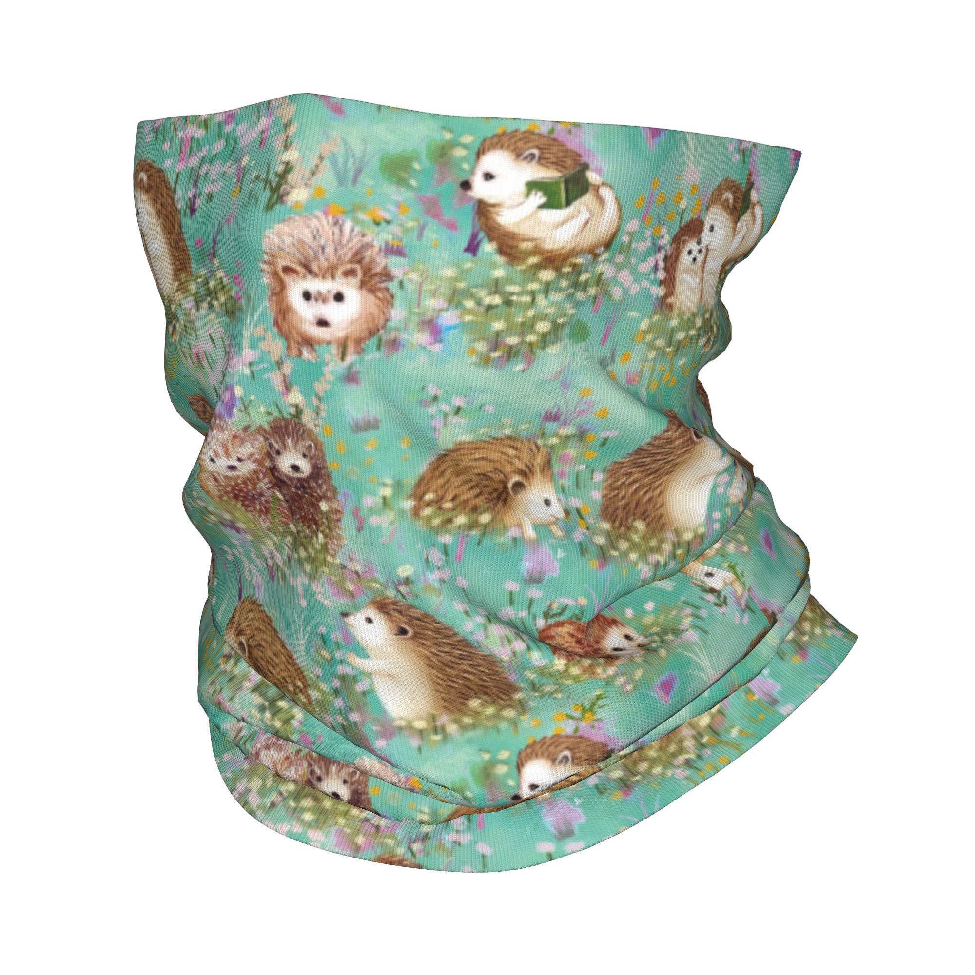Autumn Hedgehog Spring Floral  - Neck Gaiter Face Cover avis et prix