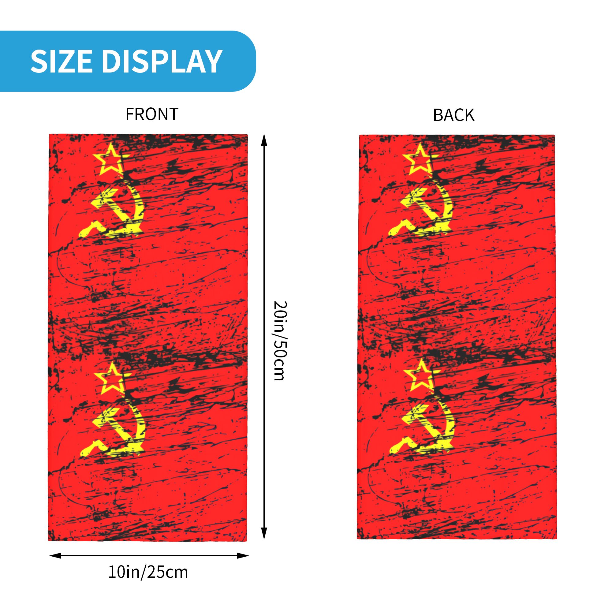 Russian Flag Soviet Union USSR - Neck Gaiter Face Cover avis et prix