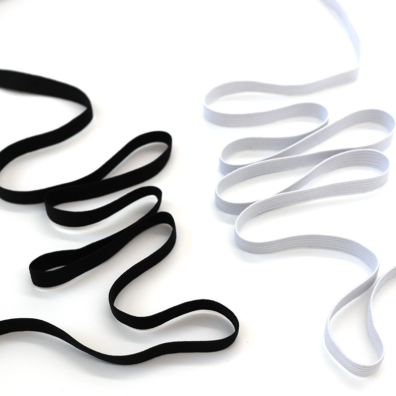 White Black 3mm Flat Elastic B - Mask Lanyard Adjustable avis et prix