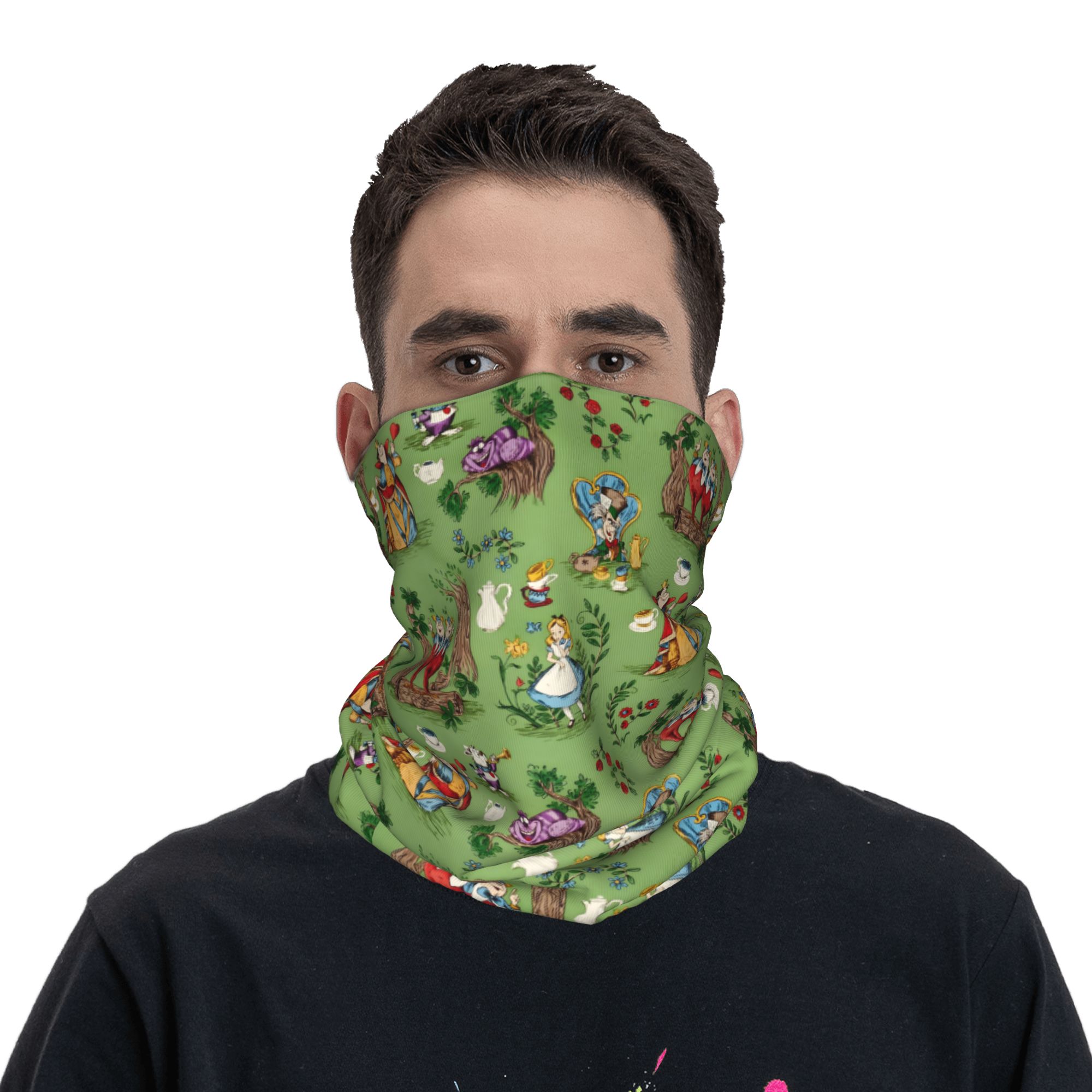 Custom A-Alice in W-Wonderland - Neck Gaiter Face Cover avis et prix