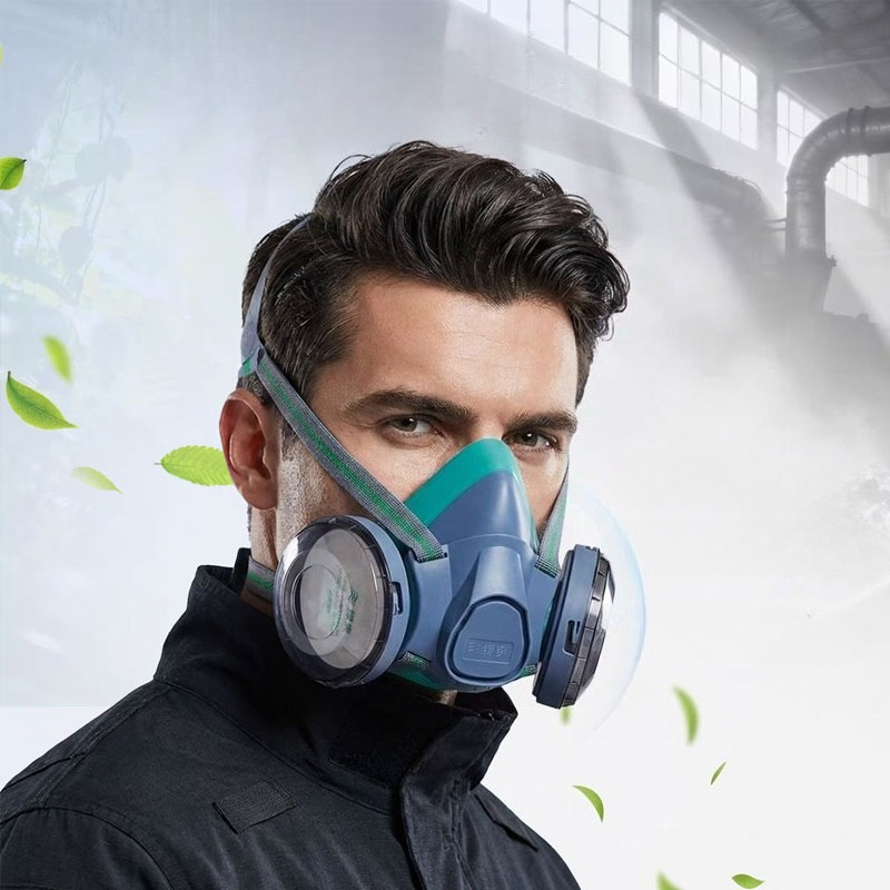 Dual Filter Silicone Half Face - Respirator Half Face avis et prix