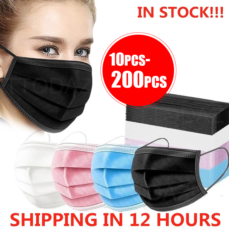 10/50/100/200PCS Disposable Ma - Disposable Mask Blue avis et prix