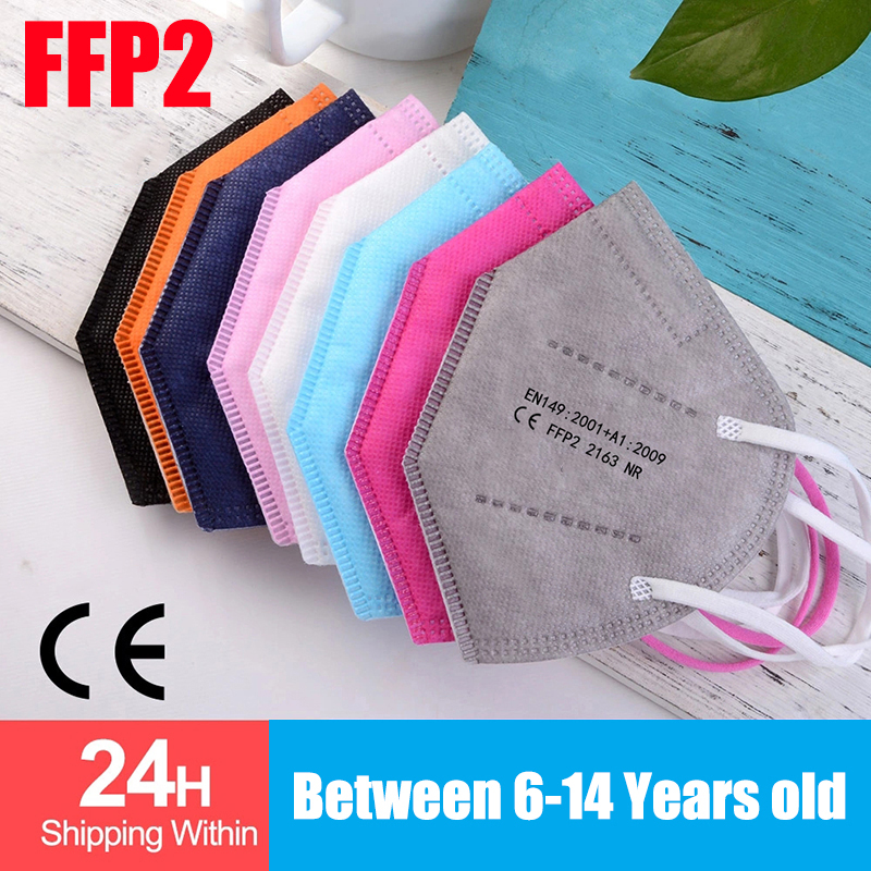 10-100pcs Kids KN95 Mask Child - Disposable Surgical Mask avis et prix