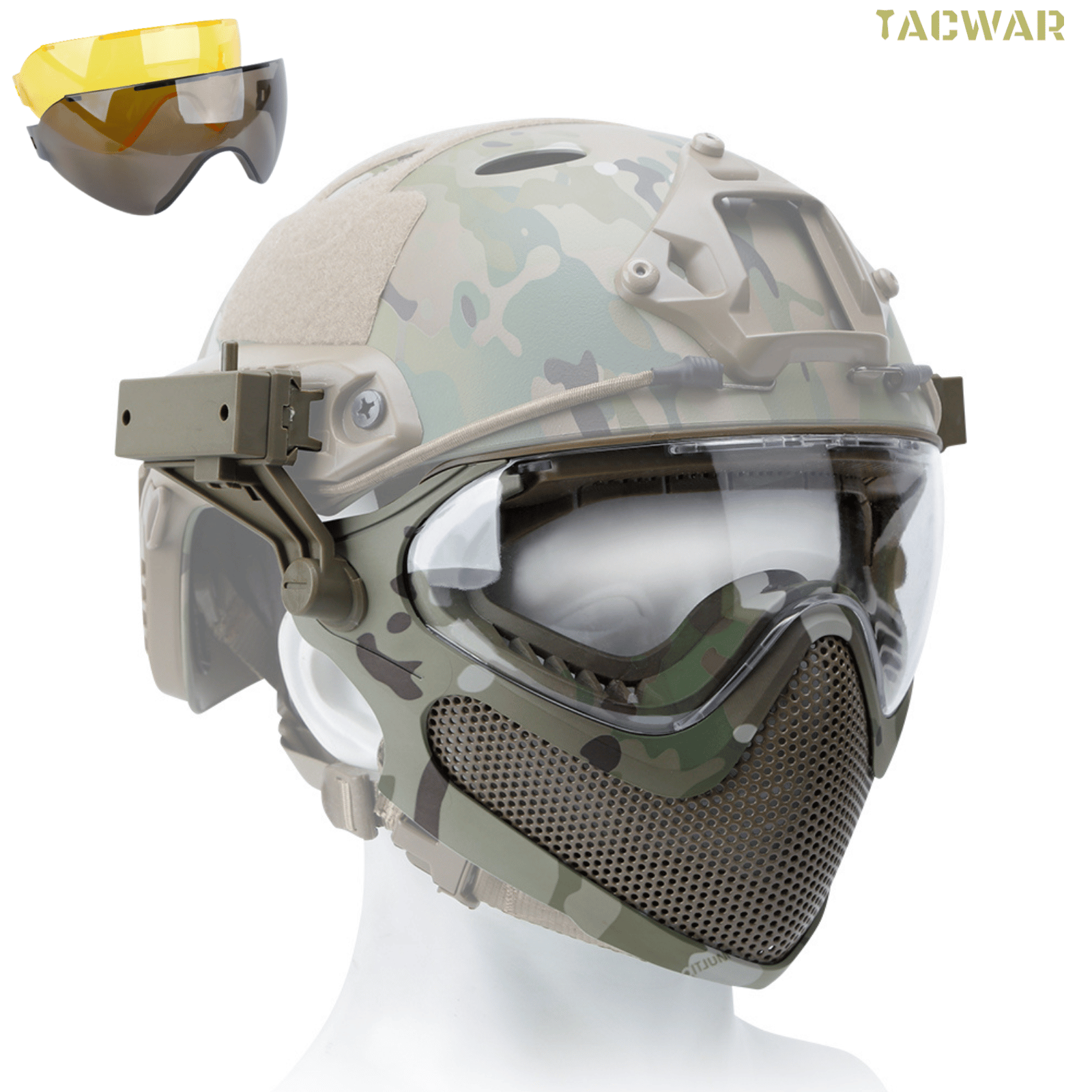 Airsoft Steel Mesh Mask Full F - Anti Pollution Mask avis et prix
