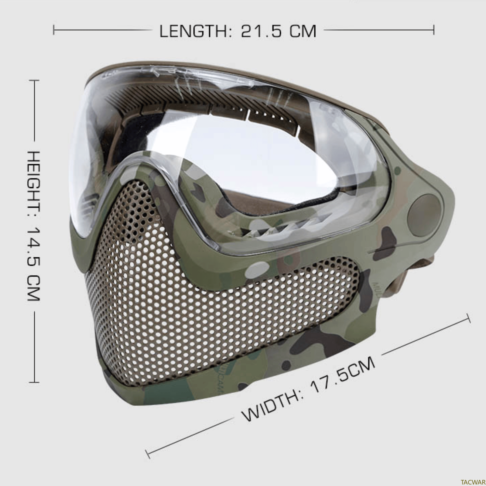Airsoft Steel Mesh Mask Full F - Anti Pollution Mask avis et prix