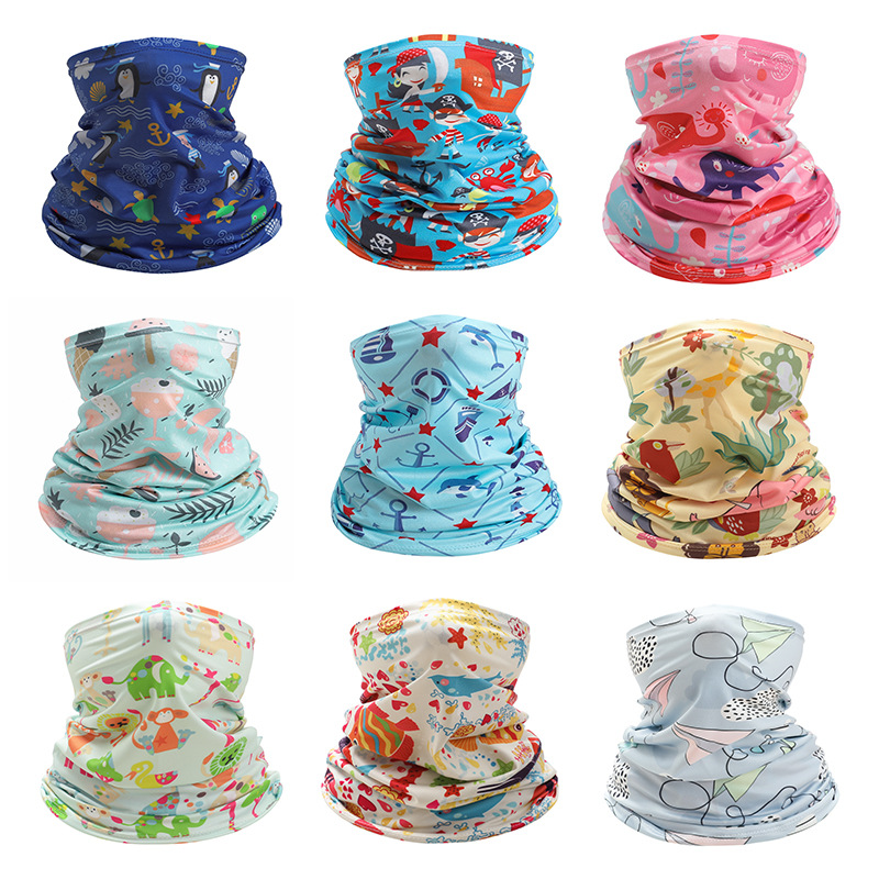 Kids Neck Cover Cute Ice Silk  - Kids Face Mask avis et prix