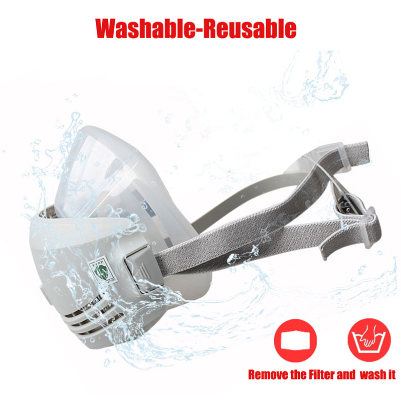 Silicone Dust-proof Gas Mask R - Respirator Half Face avis et prix