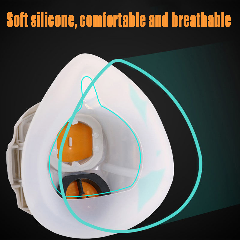 Silicone Dust-proof Gas Mask R - Respirator Half Face avis et prix