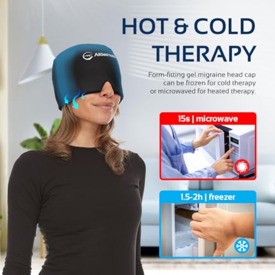 Migraine Relief Cap Ice Head W - Black Face Mask Pack avis et prix