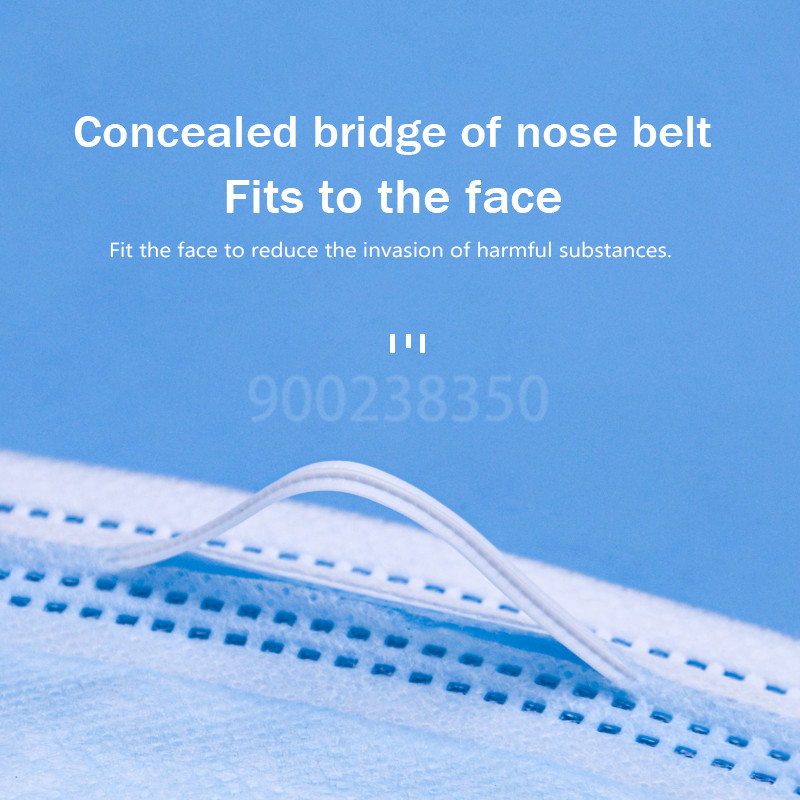 10-500pcs Disposable Adults in - Disposable Mask Blue avis et prix