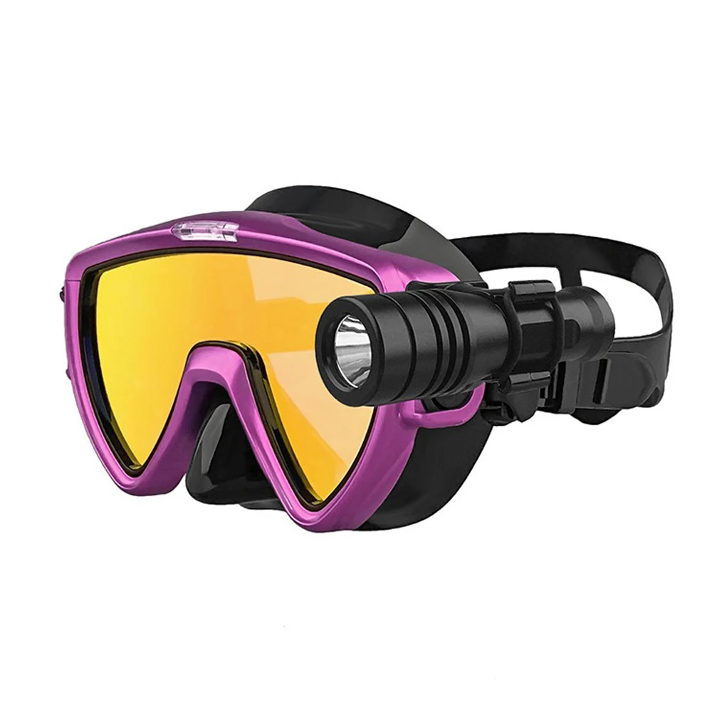Scuba Diving Mask with flashli - Silicone Mask Bracket avis et prix